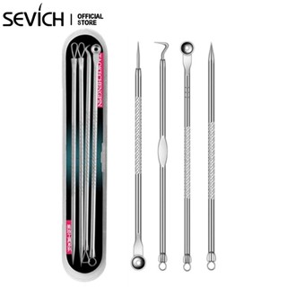  Set 4 dụng cụ nặn mụn đầu đen SEVICH làm đẹp tiện dụng chất lượng cao 