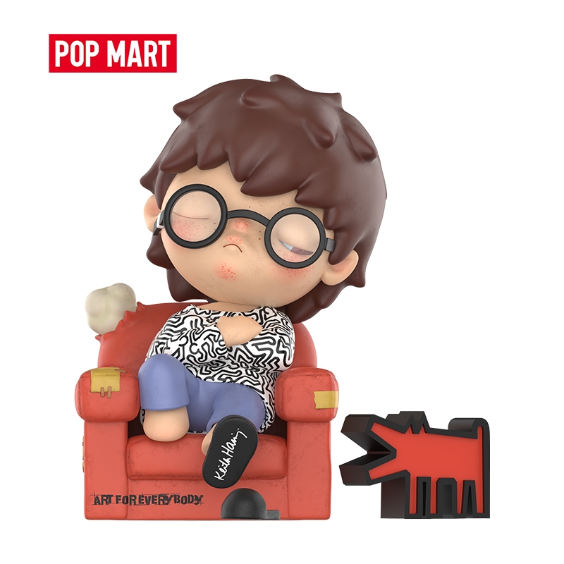 POP MART Hirono x Keith Haring Figur