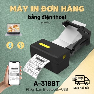 Khu vực HCM Máy In Nhiệt FlashLabel A318 In Khổ A7 In Đơn Hàng, Phiếu Gửi, Minicode, Logo Tự Dán, Bảo Hành 16 Tháng
