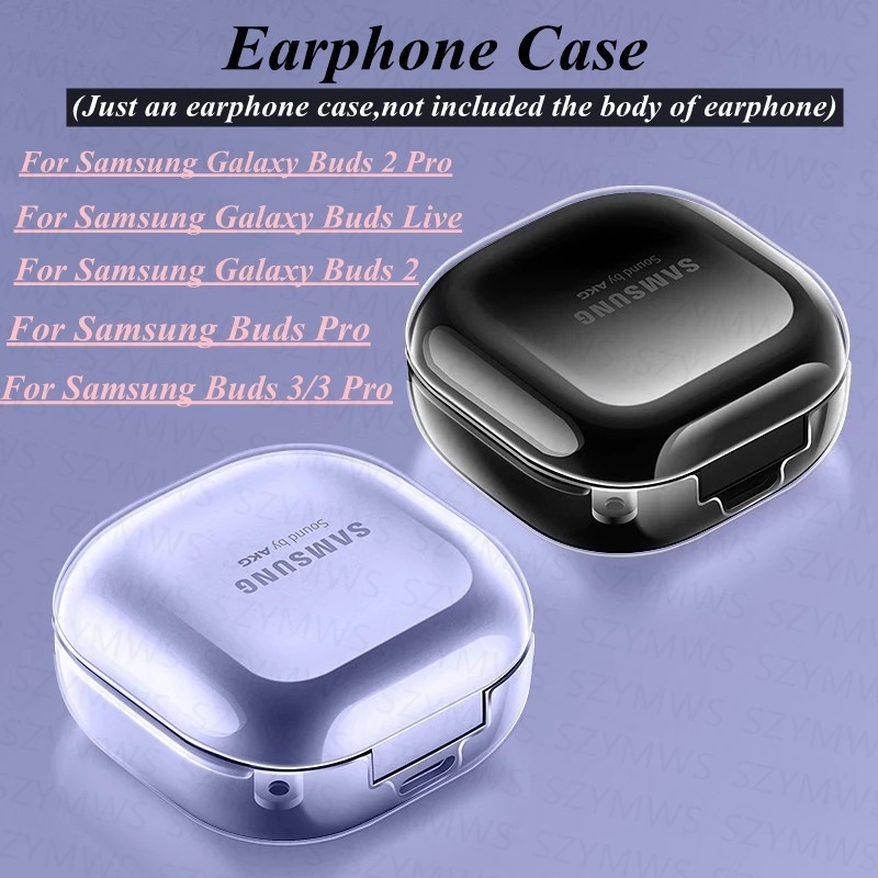 Ốp lưng Samsung Galaxy Buds 4 / 4 Pro / 3 / 3 Pro / Core / FE / 2 / 2 Pro / Live Ốp lưng TPU trong s