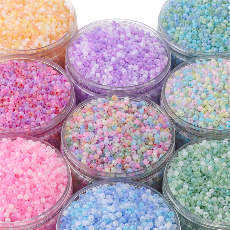 150 Chiếc 4 Mm Thủy Tinh Gạo Hạt Mắt Mèo Ngọc Đá Loại Tròn Mắt Mèo Rời Khoảng Cách Hạt Cho Vòng Cổ Vòng Tay Bông Tai DIY Trang Sức Làm