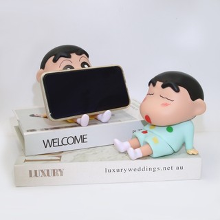 Giá đỡ điện thoại sáng tạo Plush Paradise, Crayon Shin-Chan Hình búp bê PVC Giá đỡ điện thoại di động, Giá đỡ điện thoại thông minh Hỗ trợ trang trí bàn làm việc Giá đỡ điện thoại di động Đồ trang trí máy tính để bàn