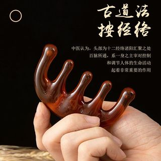  1 Chiếc Lược Massage Răng Rộng Mặt Cơ Thể Gua Sha Cạp Da Đầu Kinh Tuyến Thư Giãn Nhựa Tự Nhiên Năm Răng Rộng Lược Năm Cánh Cá Voi Bionic Cao Cấp Lược Dành Cho Nam Nữ