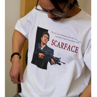 Công đoàn Lao động Tôn vinh Bộ phim cổ điển Scarface Shaxing Alpacino Áo thun ngắn tay in hình