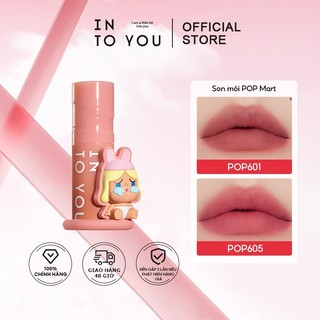 Into you pop mart son mịn cushion phấn má đơn sắc matte