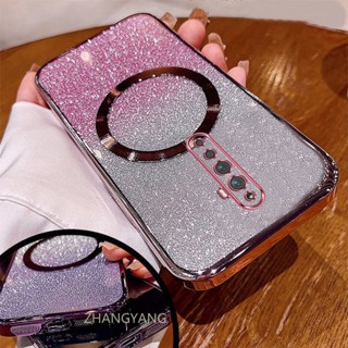 Ốp Lưng Cho OPPO Reno2 f reno 2z reno 2 Vỏ Điện Thoại Cạnh Thẳng Có Chức Năng Hút Từ Silicon TPU Mềm Chống Rơi Và Chống Bẩn