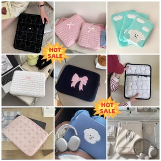 Túi đựng máy tính xách tay in phong cách Hàn Quốc tay bảo vệ bên trong dễ thương phù hợp cho 10 / 11 / 13 / 14 / 15 inch