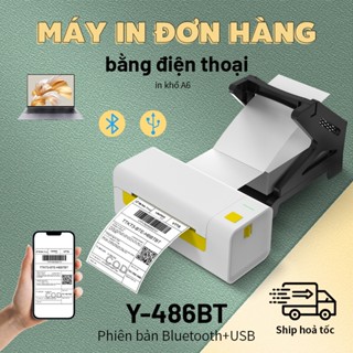 Khu vực HN Máy in nhiệt  FlashLabel Y486 in đơn hàng khổ A6/A7, đơn giao hàng, mã vạch, logo tự dính