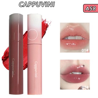 Cappuvini bốn màu son nước gương nước ép son bóng làm trắng môi trong nước