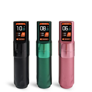 [Hàng Sẵn] Bút máy xăm quay không dây Dung lượng 2000mAh Màn hình LCD Máy xăm Bút pin có đầu nối RCA 2.3 ‐ 4.5mm [Arlene Giay]
