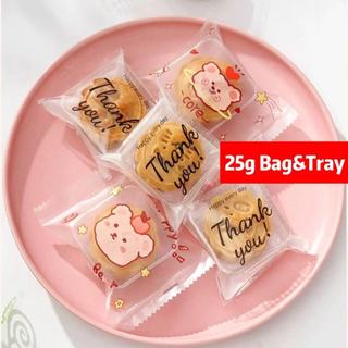 100 Chiếc Mini Bánh Trung Thu Bao Bì Túi Khay Bánh Trung Thu Đóng Gói Bao Bì Bánh Quy Túi Nhựa Hộp Đựng 25g 30g Dễ Thương Trong Suốt Tự Dính Máy Niêm Phong Đậu Dán Bánh Mini Mooncake Packaging Bag Tray Moon Cake Packing Case Cookies Packaging Plastic Bags