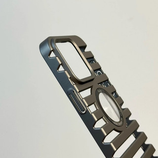 【Stripe heat dissipation/Matte Pc hard case/Gray】ốp lưng compatible for iPhone 11 12 13 14 15 pro max case