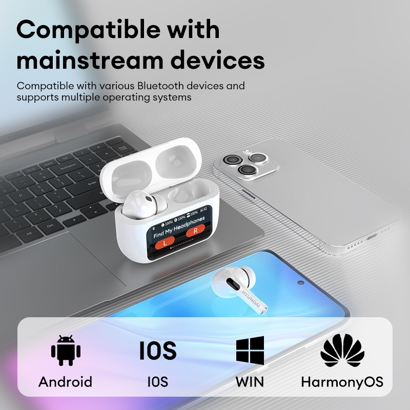 Tai nghe Bluetooth Hyundai HY-Y11  không dây  âm thanh nổi HIFI giảm tiếng ồn cảm ứng thông minh 5.4 | BigBuy360 - bigbuy360.vn