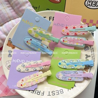 Miua🔮2 cái / bộ cô gái dễ thương nổ kẹp tóc hoạt hình traceless kẹp tóc