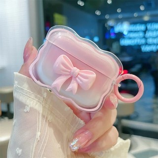 Vỏ Bảo Vệ Hộp Sạc Tai Nghe airpods 1 2 pro 3 Bằng Silicon Hình Nơ 3d Màu Kẹo Kiểu Hàn Quốc Dễ Thương