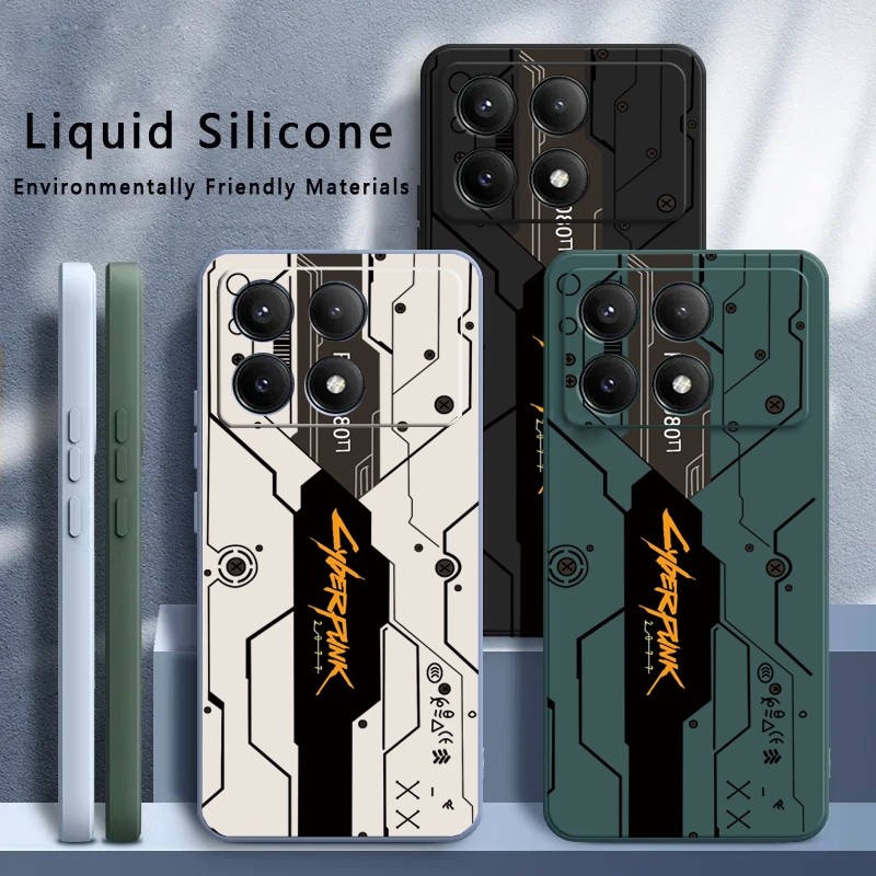 Ốp Điện Thoại Sang Trọng Cho Redmi K70 / K70 Pro Silicon Mềm Chống Bụi Chống Sốc Cho Redmi K70 K60 K