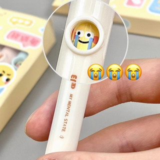 Bút Gel Biểu Hiện Mini Bút Bỏ Túi Sáng Tạo Bút Bi Di Động