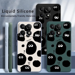 Ốp Điện Thoại Sang Trọng Cho Redmi K70 / K70 Pro Silicon Mềm Chống Bụi Chống Sốc Cho Redmi K70 K60 K50 K40 K30 Bao Da Họa Tiết Bóng Than Nhỏ