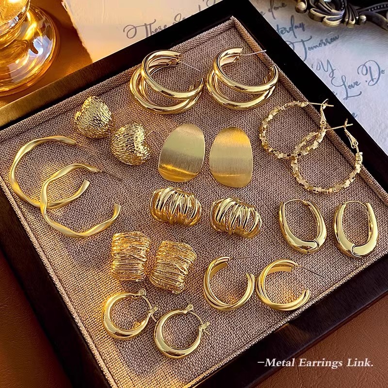 Bông tai thời trang Bông tai thanh lịch kiểu Pháp Thích hợp cho bông tai nữ