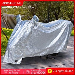 SEAMETAL Bạt Phủ Xe Máy, Bạt Trùm Xe Máy Vải Dù Tráng Nhôm 3 Lớp, Có Lớp Lót Chống Xước Xe