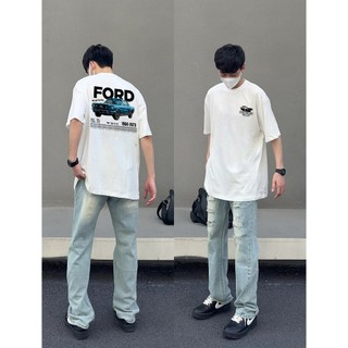 Áo thun ngắn tay cotton trắng cổ điển kiểu Mỹ nam mùa hè đường phố thời trang thương hiệu dáng rộng áo sơ mi giản dị