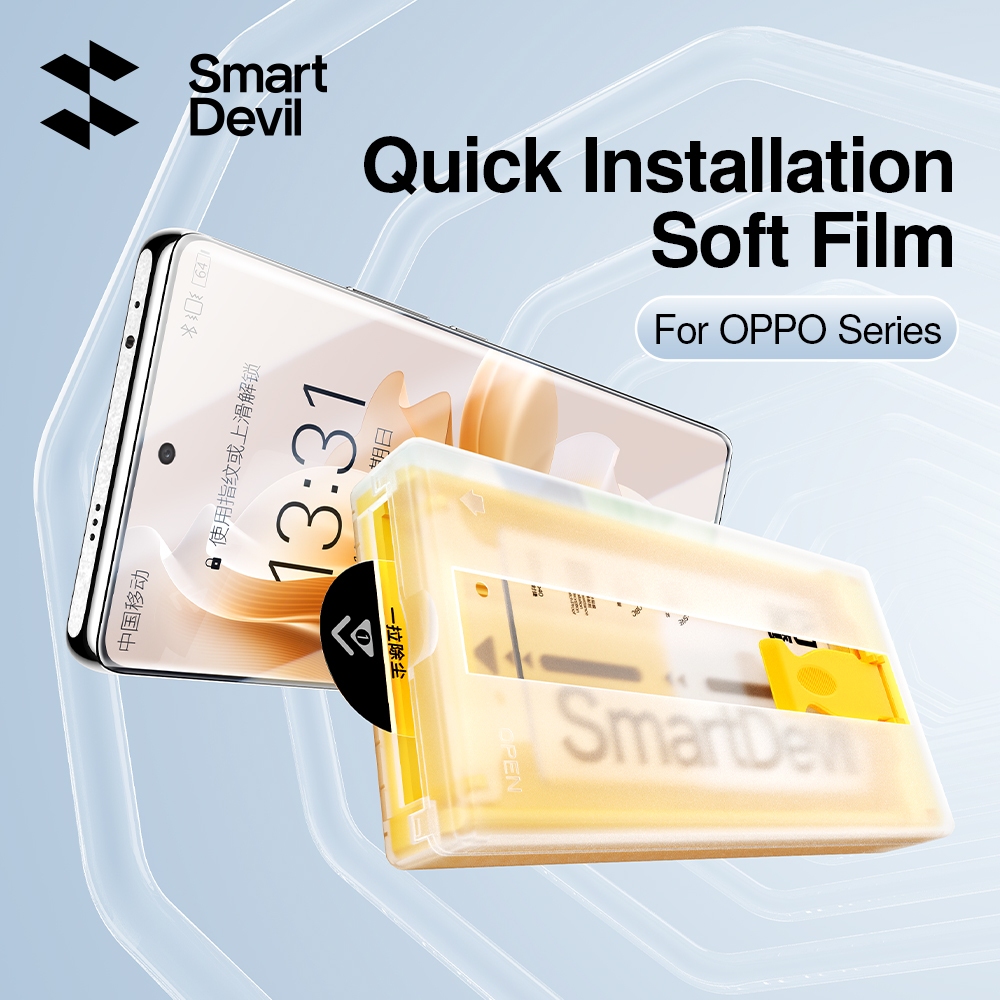 Phim mềm SmartDevil Hydrogel cho OPPO Find X8 / X8S + / X6Pro / OPPO Reno11 / FindX5 / X3Pro Phim dính đầy đủ Phim bảo vệ ngăn yên tâm
