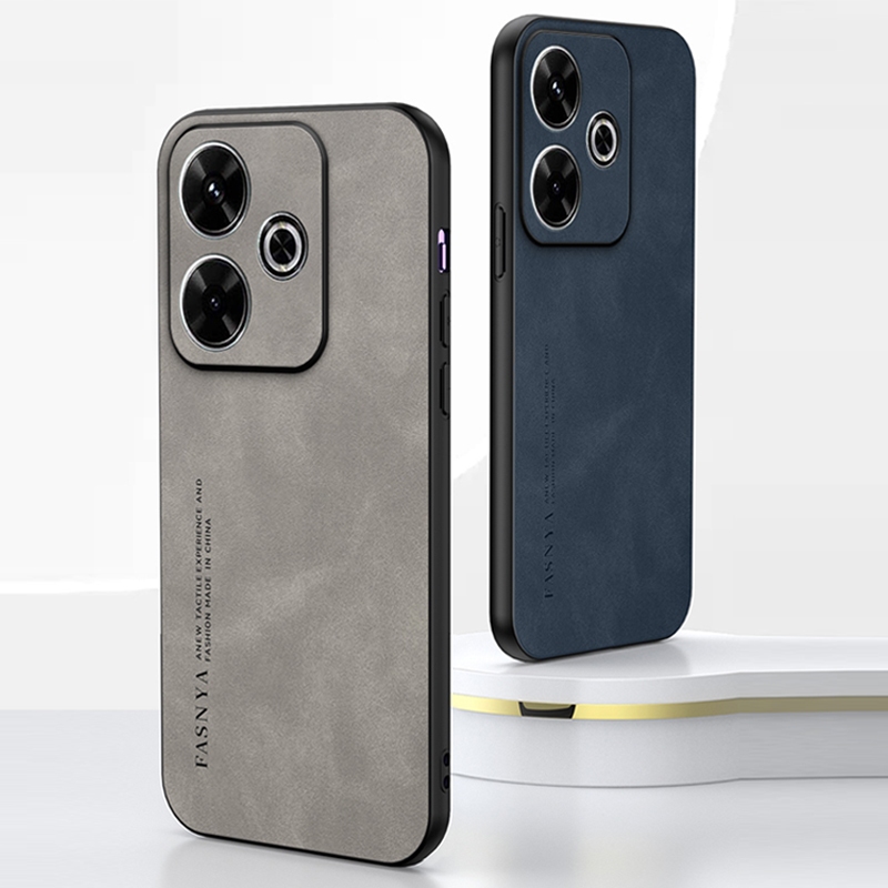 Ốp Lưng Sang Trọng Cho Xiaomi Redmi 13 13C 13R Turbo 3 Da Cừu Mềm Chống Mồ Hôi Da Vỏ Bảo Vệ Điện Thoại