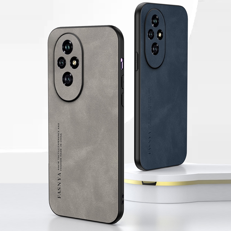 Ốp Lưng Sang Trọng Cho Honor 200 Lite 100 Pro Da Cừu Mềm Chống Mồ Hôi Da Vỏ Bảo Vệ Điện Thoại