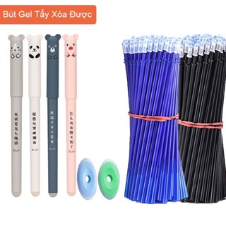 Bộ 4 Bút Gel Tẩy Xóa Được + 2 Cục Tẩy +  20 Ruột Thay Thế / Bút gel tẩy xóa được/bộ Set bút mực và ruột bút ngòi 0.5mm nhiều mẫu tùy chọn /bút mực gel