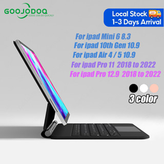 GOOJODOQ cho bàn phím iPad có màn hình LCD cho iPad  Air 4 5 6/ Pro 11 2018-2022 /Gen10 10.9/ Air11 Air13 2024-2025Air6 11 2024-2025 / Pro 11 2018-2022 / Pro 12 9 2018-2022 / Air 5 Air 4 Gen10 2024 iPad 2025 cho bàn phím iPad