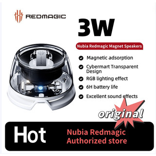  Nubia Redmagic Magnet Loa bluetooth không dây Loa máy tính Hộp âm thanh điện thoại PC | Bluetooth 5.3 | Điều chỉnh ứng dụng RGB| Tuổi thọ pin 6 giờ|Siêu trầm 