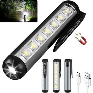 Đèn pin led mini polocat xpe + cob light bead đèn pin siêu sáng làm việc đèn pin sạc usb chống nước