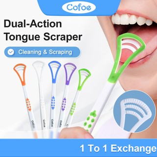 Cofoe Nhựa Phế Liệu Lưỡi Loại Bỏ Xấu Hơi Thở Tươi Phế Liệu Rêu Làm Sạch Sổ Lưu Niệm Lưỡi Bàn Chải Băng Cạp Miệng Vệ Sinh Miệng Chăm Sóc Nha Khoa
