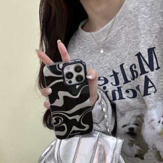 Ốp điện thoại mềm thời trang gợn sóng nước đơn giản cho Apple iPhone 15 14 13 12 Pro Max 13Pro Vỏ Acrylic chống sốc