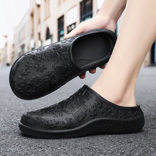  Giày Nam Mùa Hè 2024 Mới Chống Thấm Nước Chống Dầu Nhà Bếp Làm Việc Đầu Bếp Giày Nam Mùa Hè Mẫu Thoáng Khí Chống Trơn Trượt Dép Thường Ngày 