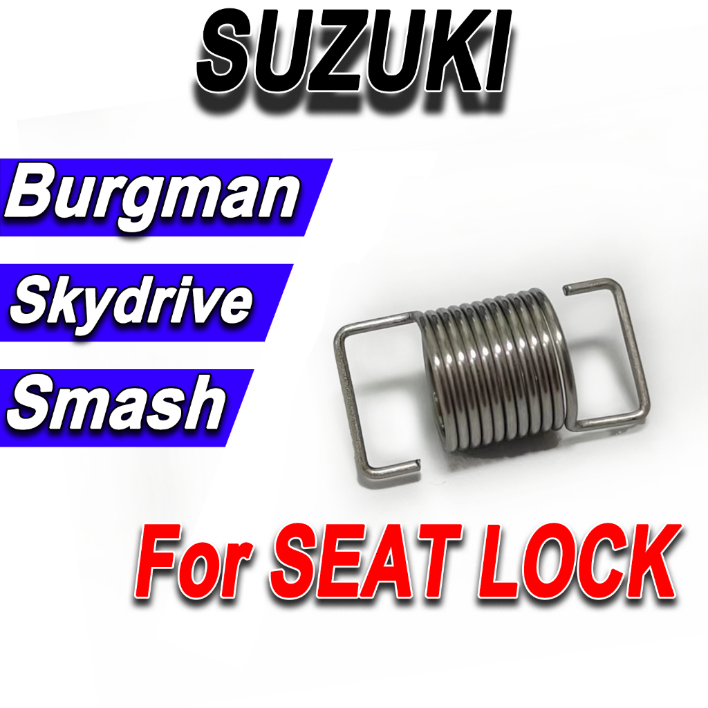 2 Chiếc Khóa Ghế Lò Xo Cho Burgman 125 SMASH115 SKYDRIVE 125 SUZUKI Phụ Kiện