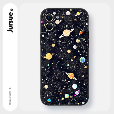 Ốp lưng JURSUE mềm chống bẩn dễ thương đẹp độc lạ ngộ nghĩnh cho iPhone 17 16 15 14 13 12 11 Pro Max SE 2020 X XR XS 8 7 ip kute Y5303Q