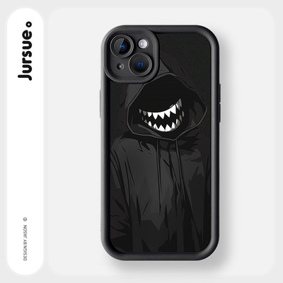 Ốp lưng JURSUE mềm chống bẩn ngầu nam hoạt hình độc lạ cho iPhone 16 15 14 13 12 11 Pro Max SE 2020 X XR XS 8 7 Plus kute Y5300Q