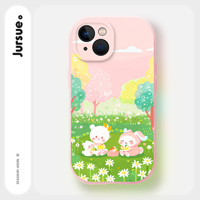 Ốp lưng JURSUE mềm chống bẩn ngộ nghĩnh bựa độc lạ cho iPhone 17 16 15 14 13 12 11 Pro Max SE 2020 X XR XS 8 7 ip kute Y5319Q