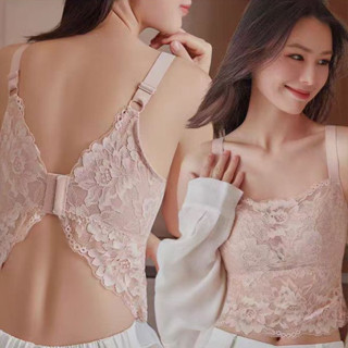 YIBEIKA Quần Lót Ren Vú Lớn Nhìn Nhỏ Gợi Cảm Bướm Đẹp Lưng Ống Top Mùa Hè Nữ Mỏng Phong Cách Kích Thước Lớn Áo Ngực