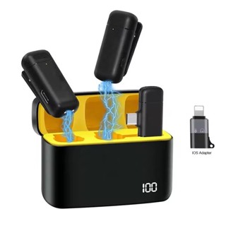 K6 Micro Lavalier Không Dây Chuyên Nghiệp Ghi Video Ngắn Hát Mini Ve Áo Mic Cho iPhone Loại c Điện Thoại Phát Trực Tiếp