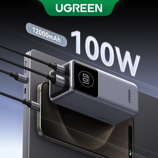 Sạc dự phòng UGREEN Nexode 12000mAh 100W 2 cổng | Sạc nhanh 2 chiều | Màn hình hiển thị TFT | Có thể mang lên máy bay | phù hợp với Iphone Macbook Samsung Ipad
