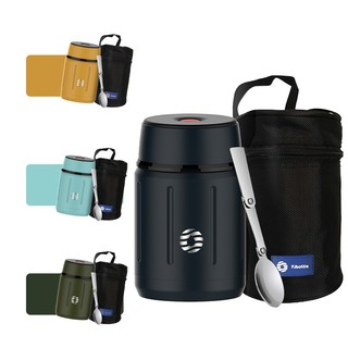 FJbottle 750ml Hộp ăn trưa hộp đựng thức ăn không gỉ bền, di động và cách nhiệt, lý tưởng cho công việc, du lịch, trường học và các hoạt động ngoài trời, không có BPA-chống giấy