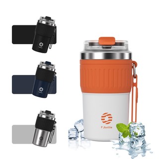 FJbottle Cốc cà phê 400ml Bình Giữ Nhiệt Thép không gỉ 316 Cốc văn phòng Bình giữ nhiệt chân không giữ lạnh và nóng