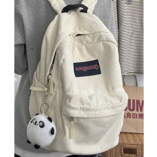 Guangluo Phiên bản Hàn Quốc của túi đi học vải nhung nữ sinh viên đại học rửa tay cũ retro đơn giản học sinh trung học cơ sở túi đeo vai dung tích lớn