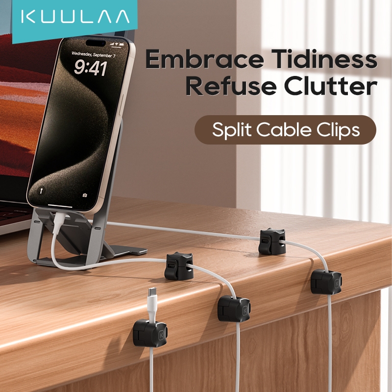 KUULAA Phụ Kiện Bảo Vệ Đầu Dây Cáp Sạc USB Hình Thú Dễ Thương