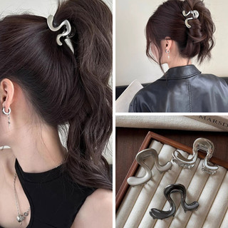 🍓Ras🍓 Mini Dễ Thương Tay Cầm Đuôi Ngựa Kim Loại Hợp Kim Kẹp Tóc Kẹp Tóc Phụ Kiện Cho Ngọt Ngào Cô Gái Thoáng Mát