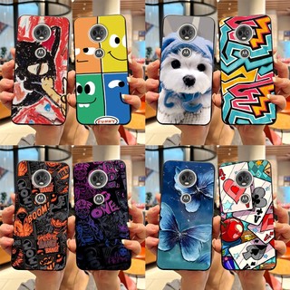Ốp điện thoại Motorola Moto E5 Plus Play Matte Thiết kế mới 2023 Sơn đen Silicon mềm bảo vệ mặt sau MotoE5 Plus Vỏ chơi