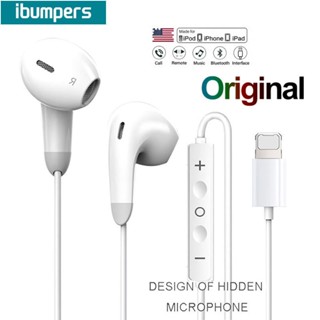 Ibumpers Tai nghe có dây cho iPhone 11 12 13 14 XR 7 8 Plus 6 6S Tai nghe Bluetooth có Mic 