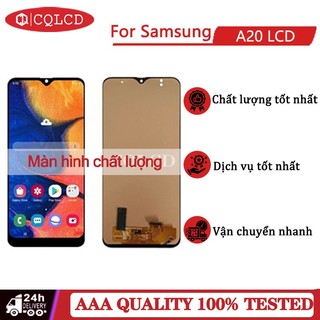 Màn hình dành cho samsung a20 lcd thay thế lắp ráp bộ số hóa màn hình cảm ứng